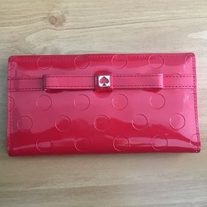Coral Kate Spade Polka Dot Wallet